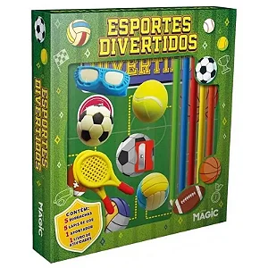 Livro Infantil Para Colorir Esportes Divertidos 20cm Papel