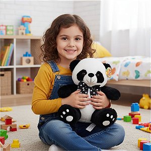 URSO PANDA DE PELUCIA 28CM