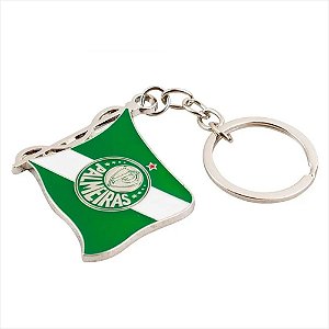 Chaveiro Bandeira Palmeiras 11cm em Metal Mileno Oficial