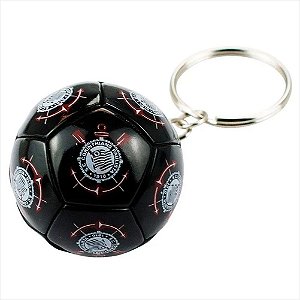 Chaveiro Bola De Futebol Corinthians FC 4cm em Metal Oficial