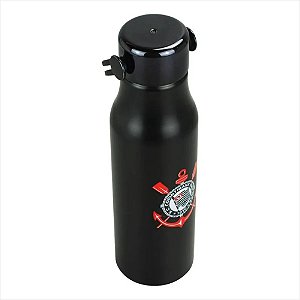 Garrafa De Alumínio Com Alça 600ml  Corinthians Oficial