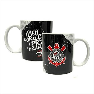 CANECA DEPORCELANA 330ML CORINTHIANS OFICIAL
