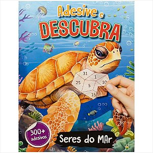 LIVRO ADESIVE E DESCUBRA SERES DO MAR
