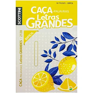 CAÇA PALAVRAS SCOTTINI  GRANDES N2128 32P DIFICIL
