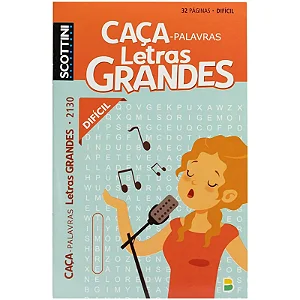 CAÇA PALAVRAS SCOTTINI LETRAS GRANDES N2130 32P(D)