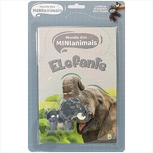 LIVRO MUNDO DOS MINIANIMAIS  LEIA & BRINQUE ELEFANTE