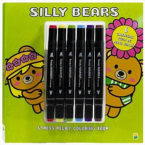 LIVRO COMFY COLORING SILLY BEARS