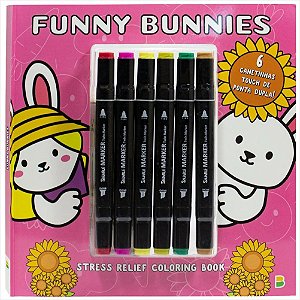 LIVRO COMFY COLORING FUNNY BUNNIES