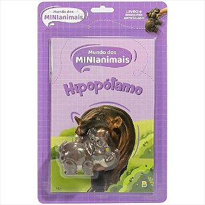 LIVRO MUNDO DOS MINIANIMAIS LEIA & BRINQUE HIPOPOTAMO