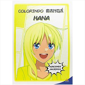LIVRO COLORINDO MANGA HANA