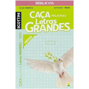 CAÇA PALAVRAS SCOTTINI LETRAS GRANDES BIBLICO N3023 32P(M)