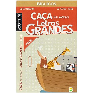 CAÇA PALAVRAS SCOTTINI LETRAS GRANDES BIBLICO N3018 32P(F)
