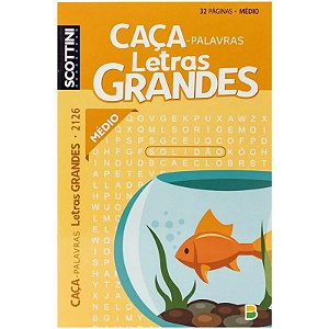 CAÇA PALAVRAS SCOTTINI LETRAS GRANDES N2126 32P(M)