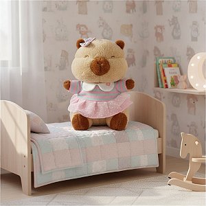 Capivara de Pelúcia 25cm em Poliéster Fizzy
