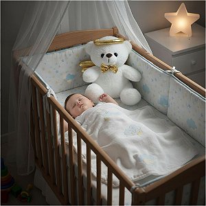 Urso de Pelúcia Anjinho 20cm em Poliéster Fizzy