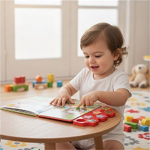 Livro Sonoro Infantil Som dos Animais Na Fazenda com o Cavalinho