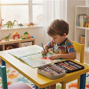 LIVRO PARA COLORIR COM 100 ADESIVOS DINOSSAUROS