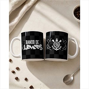 CANECA CERAMICA RETA 300 ML CORINTHIANS BANDO DE LOUCOS