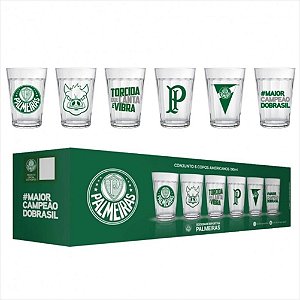 Copo Americano Palmeiras 190 ML 6 Un Exclusivo Torcedores