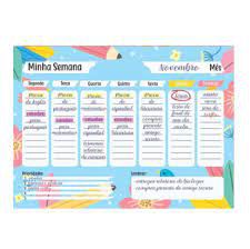 PLANNER ESCOLAR 23X17 C/24FLS AZUL 76003