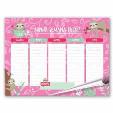 PLANNER DEU PREGUICA 23X17 C/24FLS 76007