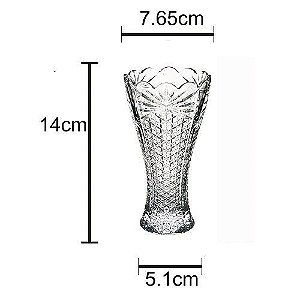 VASO 8X14CM PRINCESS CRISTAL