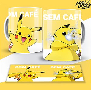Caneca Pokemon Pikachu Sem Café