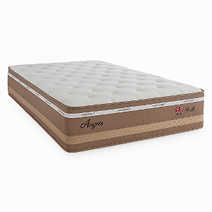 Conjunto: box + colchão Herval Angres molas maxspring - casal 138X188X68