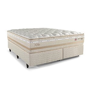 Conjunto: box + colchão Herval Koln - molas maxspring - queen 158X198X71
