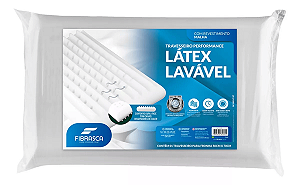 Travesseiro performance em Látex sintético Lavável - Fibrasca