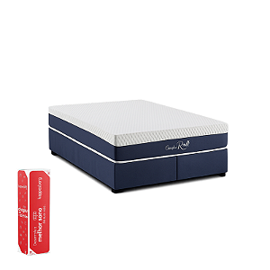 Conjunto: Cama box + Colchão Kappesberg - - Comfort Roll - Queen 158X198X66