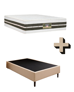 Conjunto: box + colchão Castor Silver Star Tecnopedic Double Face - Casal 138X188X72