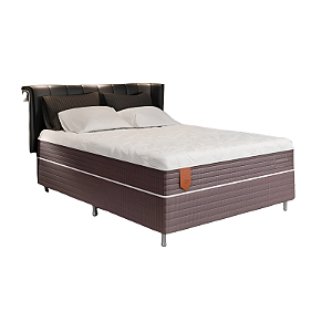 Conjunto: Box + Colchão Esmeralda - molas ensacadas - Queen 158X198X70