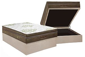 CONJUNTO BAU + COLCHAO GOLD ULTRAGEL ORTOBOM CASAL 138X188X78