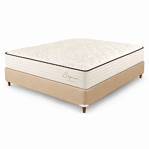 CONJUNTO BOX + COLCHAO ELEGANZA CASAL 138X188X73