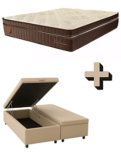 CONJUNTO BAU +COLCHAO PRORELAX MEDITERRANEO QUEEN 158x198x78