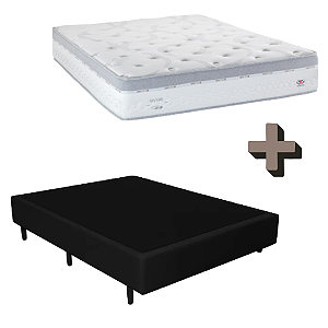 CONJUNTO BOX + COLCHAO HERVAL C1852 CASAL 138X188X70