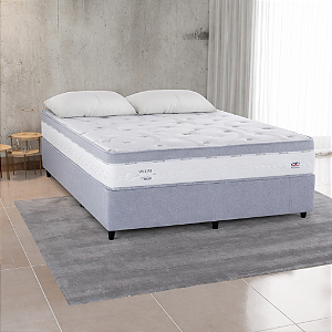 CONJUNTO BOX + COLCHAO HERVAL C1852 CASAL 138X188X70