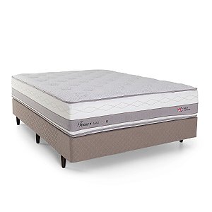 conjunto: box + colchão Herval Tower molas maxspring casal - 138x188x71