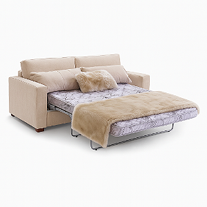 Sofá Cama Herval Elastic MH 1174- 3 Lugares - Linho Cinza