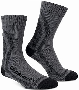 Meia Galapagos Trailsmith Coolmax® - Cinza