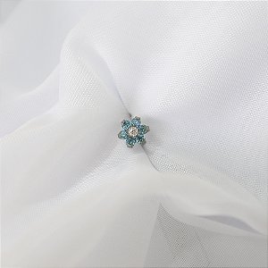Flor Azul G - Titânio