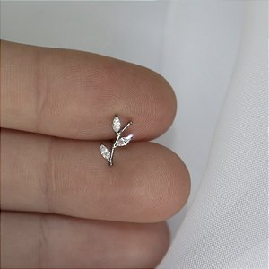 Piercing Raminho Cravejado P - Titânio