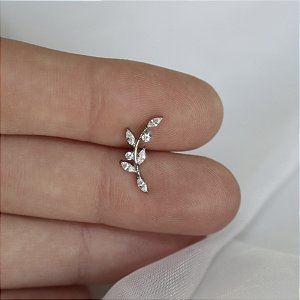 Piercing Raminho Cravejado G - Titânio