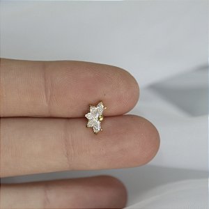 Piercing Meia flor  - Titânio