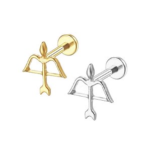 Labret Arco e Flecha  - Titânio