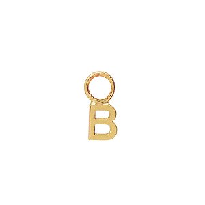 Pingente Letra - Ouro 14k