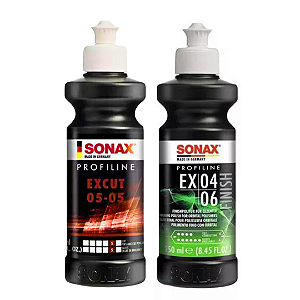 KIT POLIDORES EX 05-05 + EX 04-06 250ML - SONAX
