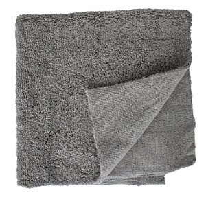 MICROFIBRA SEM COSTURA LADOS LISO E FELPUDO 40X40 CINZA