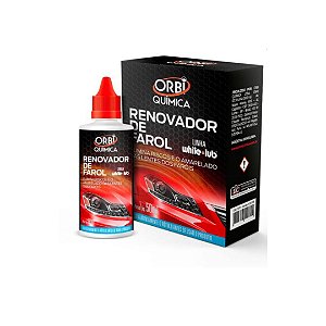 Renovador Líquido De Faróis Orbi Farol Novo Automotivo